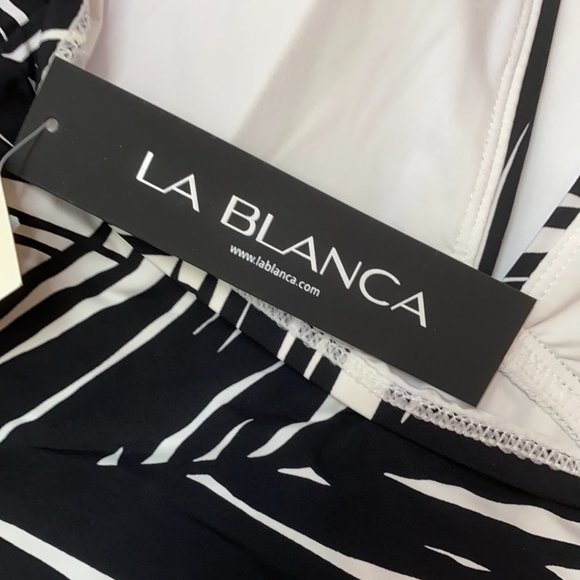 NWT La Blanca Palm Leaf One Piece Swimsuit - Picture 4 of 4